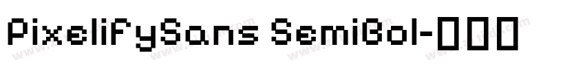 PixelifySans SemiBol字体转换 PixelifySans SemiBol字体转换